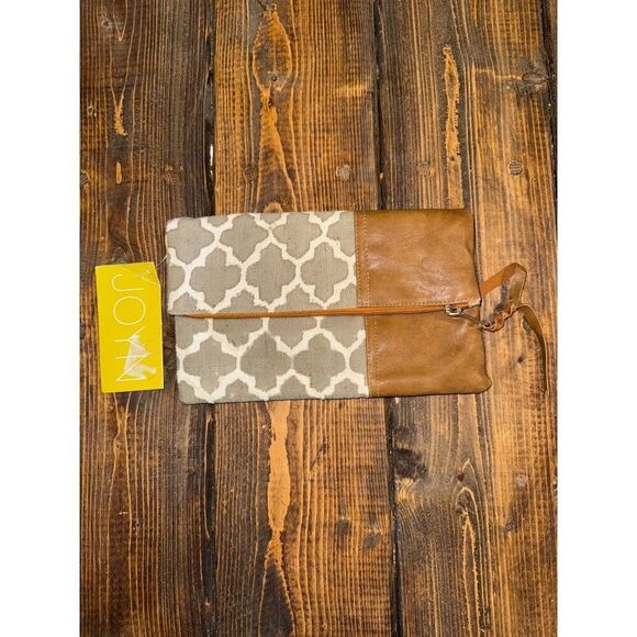 NWT JOYN Small Clutch With Zipper Closure -Handmade Himalayas - Picture 2 of 15